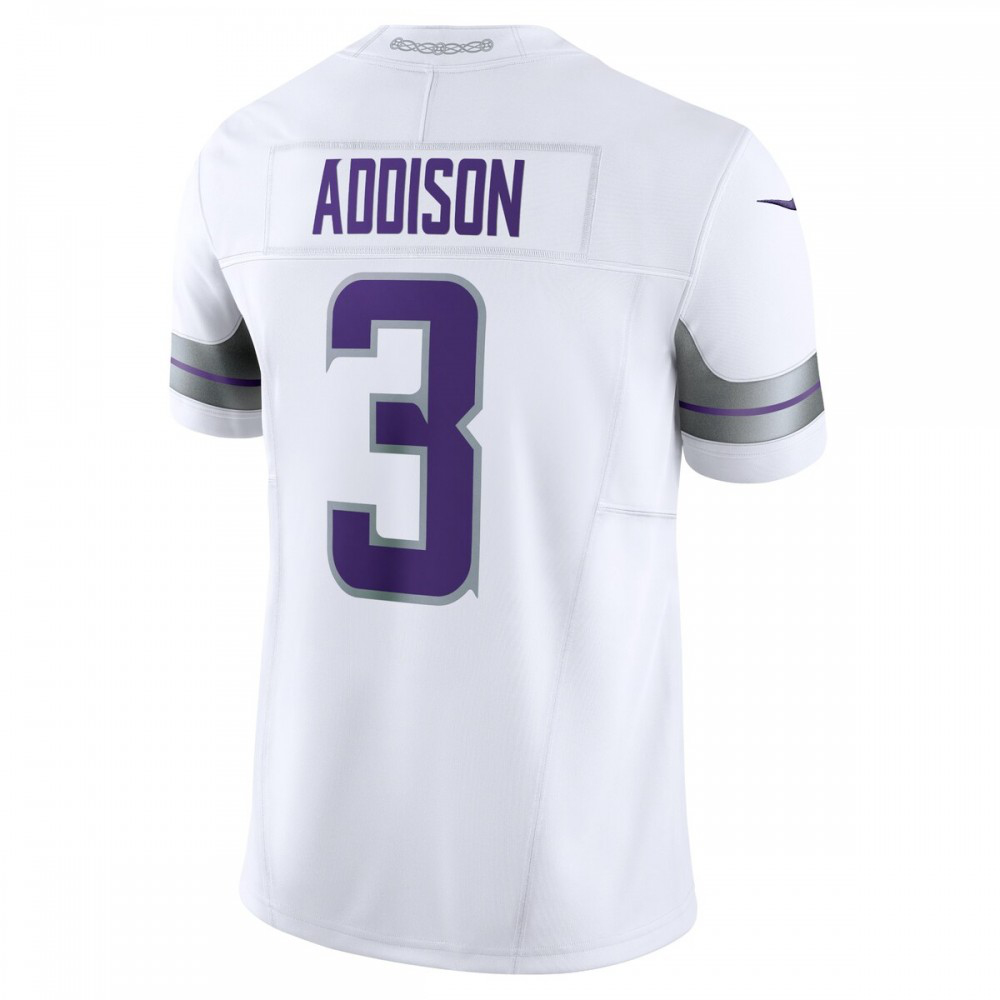 Jordan Addison Minnesota Vikings Nike Alternate Vapor F.U.S.E. Limited Jersey - White-GridironStore